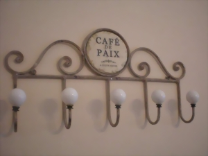 Edle Schmiedeiserne franzsische Landhausstil GARDEROBE Haken - Handtuchhaken - Cafe de Paix
