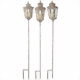 Dekorativer englischer Landhausstil Beetstecker mit Laterne Dekorativer englischer Landhausstil Beetstecker mit Laterne