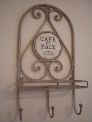 Edle Schmiedeiserne franzsische Landhausstil GARDEROBE Haken - Handtuchhaken - Cafe de Paix