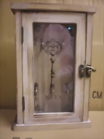 Naturholz Landhausstil Shabby Chic Schlsselkasten - SCHLUESSELSCHRANK